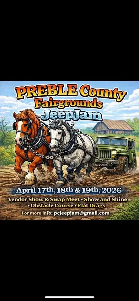PREBLE County Fairgrounds JeepJam / Off-road and Vendors Event