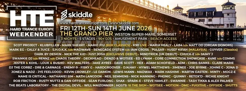 Hard Trance Europe Weekender 2026 - The Grand Pier, Weston-Super-Mare