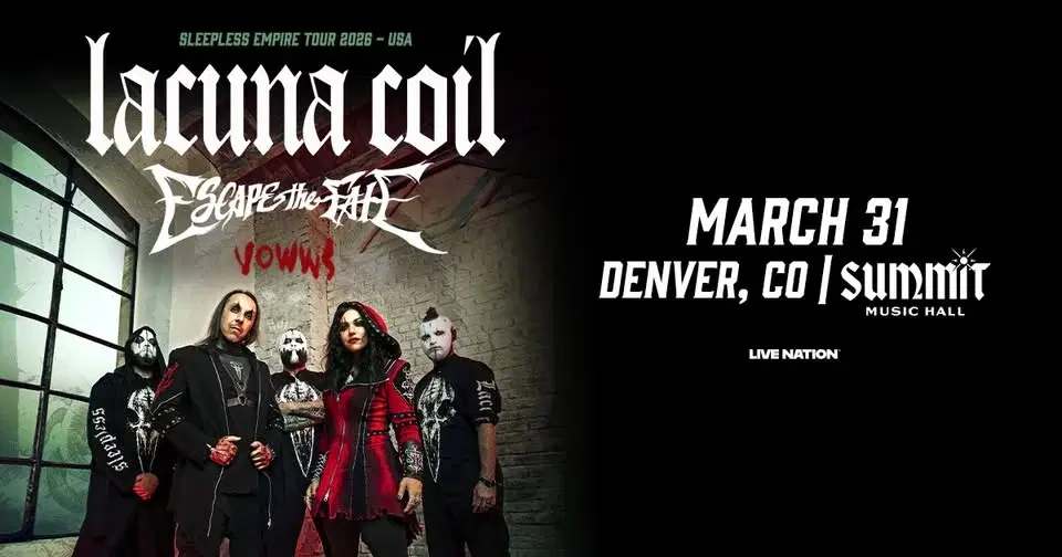 Lacuna Coil: Sleepless Empire Tour 2026 With Special Guests