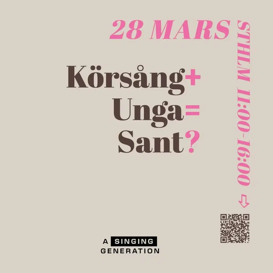 Inspirationsdag för unga - Körsång + Unga = Sant?
