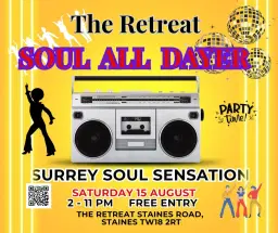 ALL DAYER SOUL EVENT AT THE RETREAT SURREY SOUL SENSATION