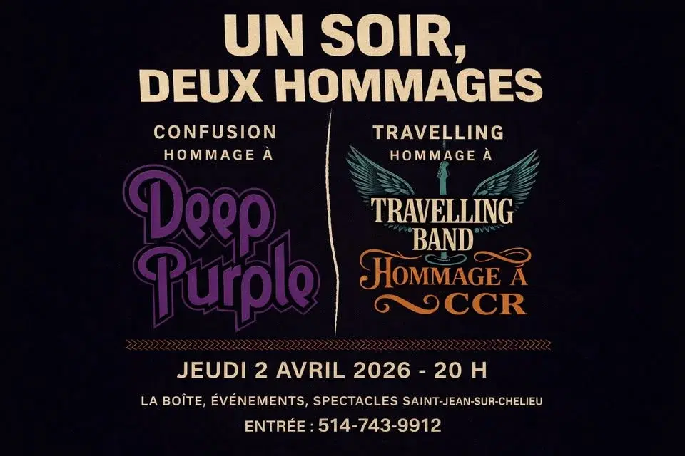 Travelling band hommage à CCR avec Confusion hommage à Deep Purple