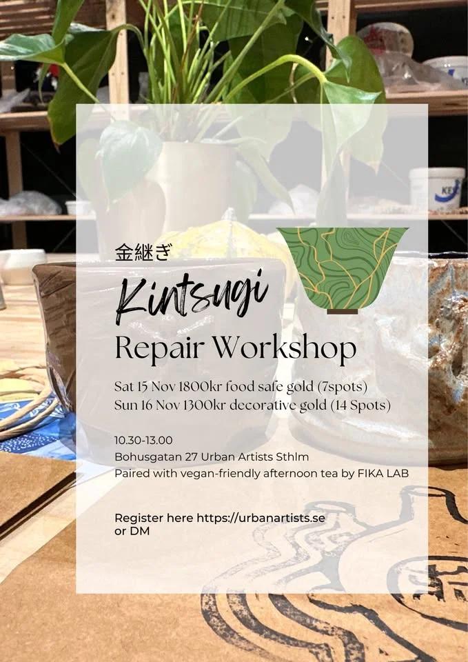 Kintsugi Repair Workshop in Stockholm