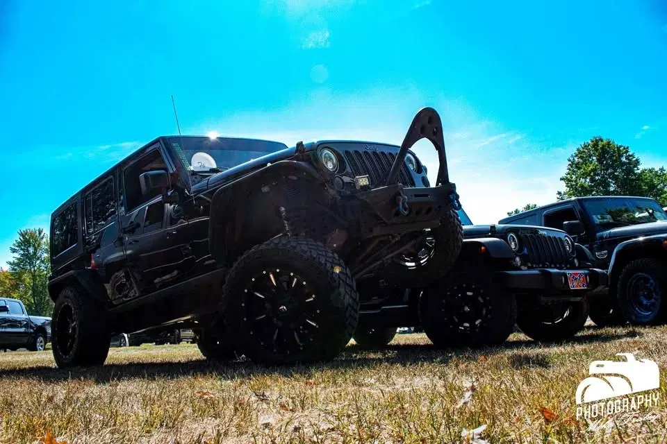 Jeep Convoy to Shenango TWP Vol Fire Department Jeep show & shine with Car Crush