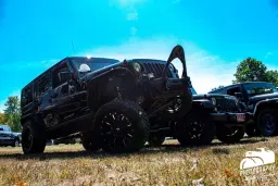 Jeep Convoy to Shenango TWP Vol Fire Department Jeep show & shine with Car Crush