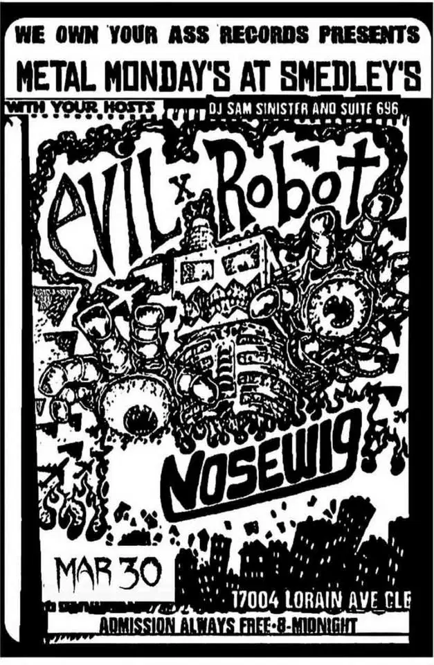 Evil Robot and Nosewig Invade Metal Mondays