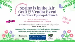 Spring is in the Air Craft & Vendor Event at Grace Episcopal Church