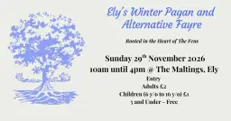 Ely's Winter Pagan and Alternative Fayre 2026