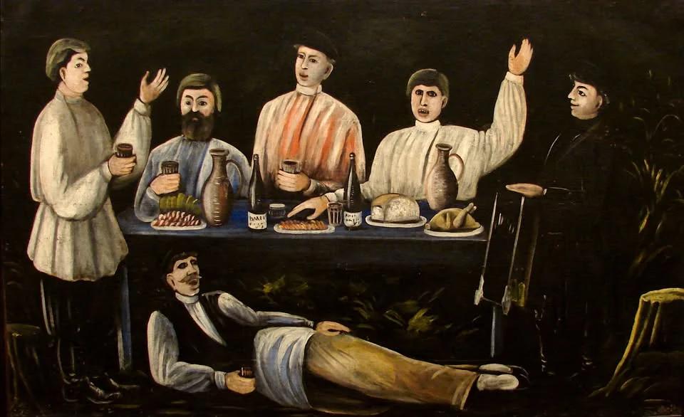 Georgian ensemble, Rustavi. Workshop and Supra, London