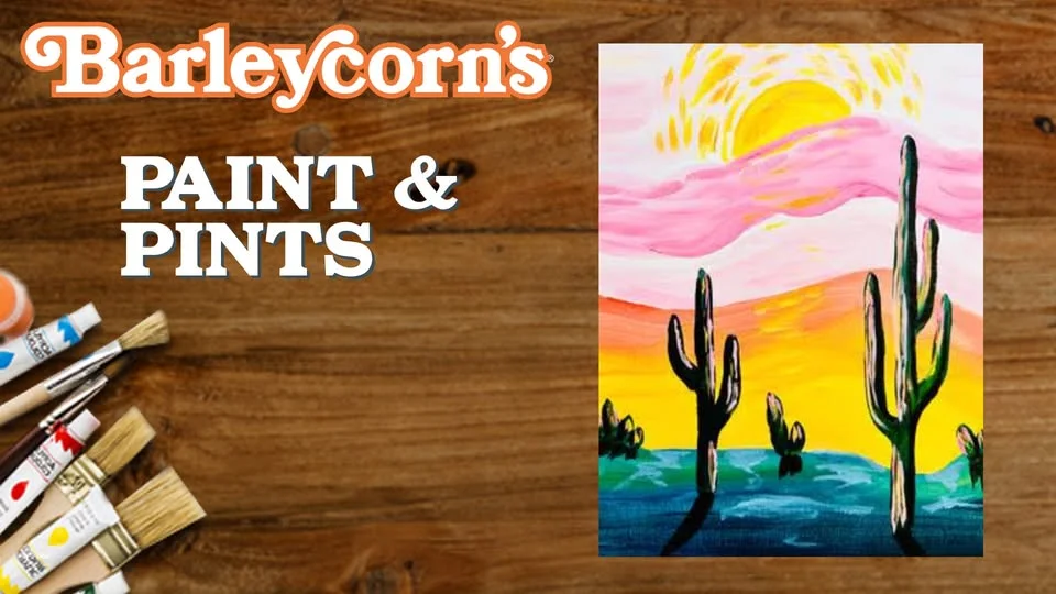 Paint Nite: Pink Desert Sky