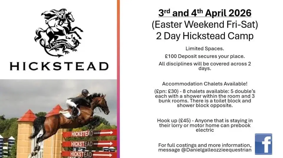 Hickstead residential camp (Easter)