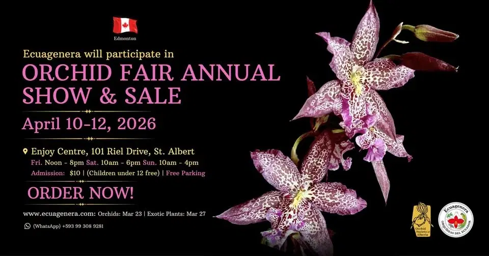 Ecuagenera will participate in Orchid Fair Annual Show & Sale