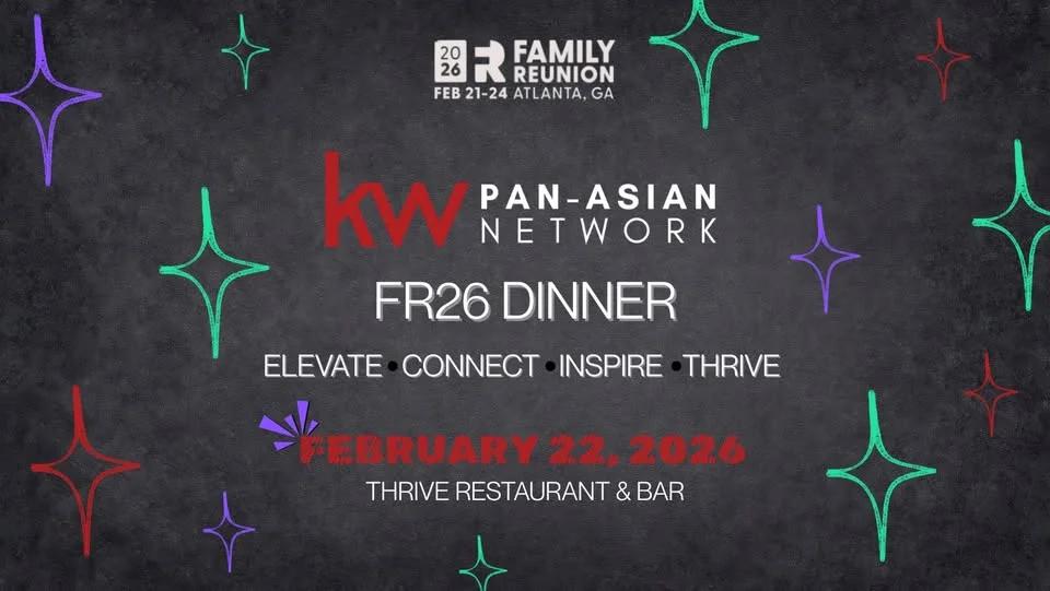 KW Pan-Asian Network FR26 Dinner: Elevate, Connect, Inspire & Thrive