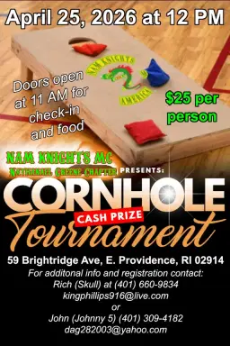 Nam Knights MC, Nathanael Greene Chapter Cornhole Tournament