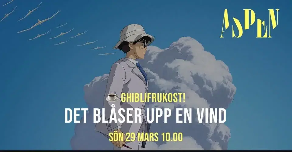 ☕ Ghiblifrukost på Aspen! Det blåser upp en vind