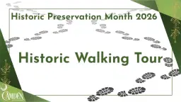 Historic Preservation Month: Historic Walking Tour