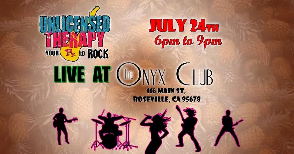 đž Unlicensed Therapy ROCKS The Onyx Club in Roseville! | Live Music & Dancing