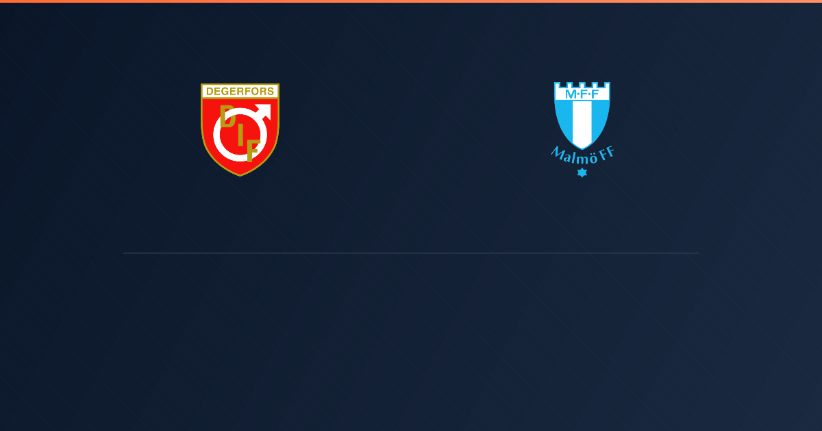 Degerfors vs Malmo FF