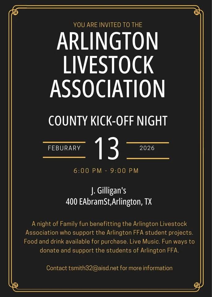 4th Annual Arlington Livestock Association County Kick Off
