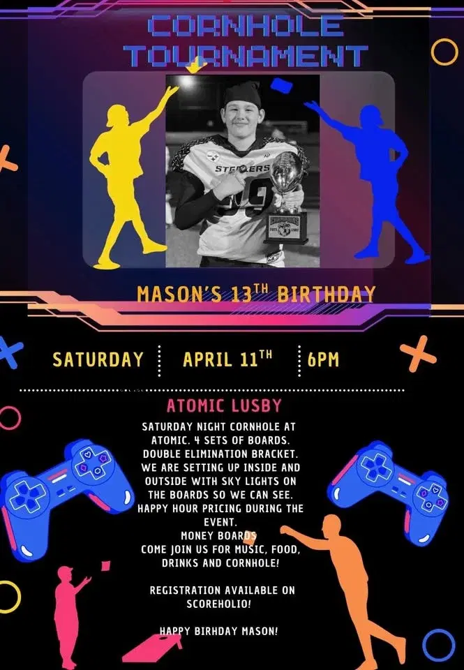 Mason’s Big 13 Cornhole Competition