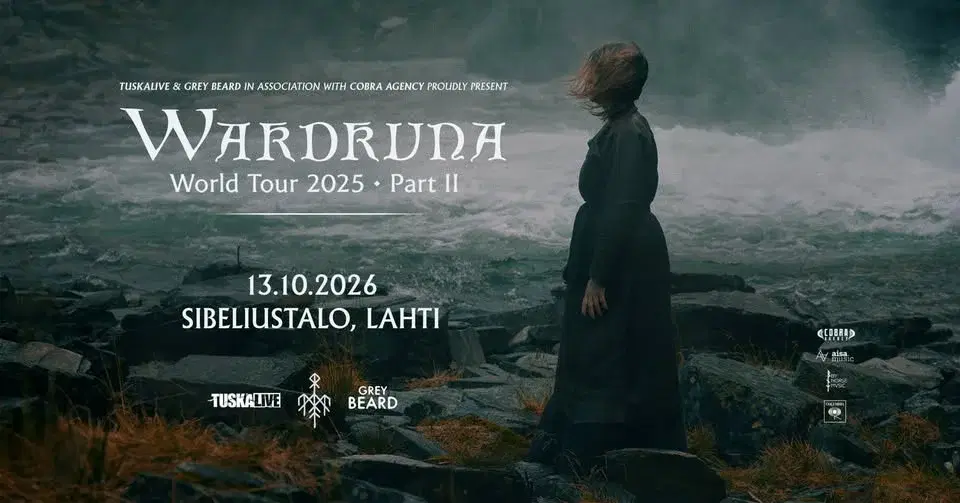 TuskaLive: Wardruna (NO), 13.10.2026, Sibeliustalo, Lahti