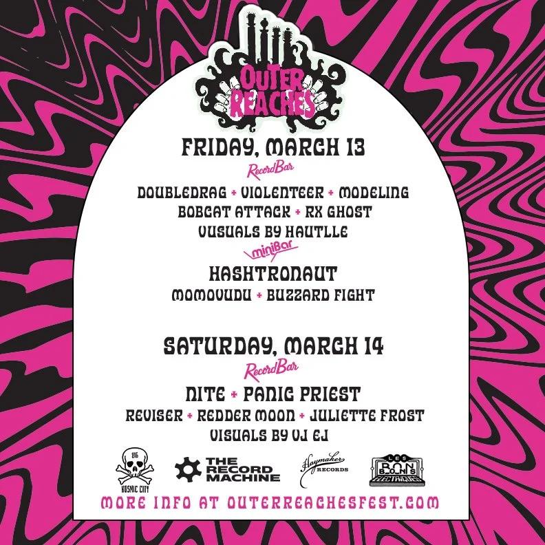 Outer Reaches Day 2: Nite, Panic Priest, Reviser, Redder Moon, Juliette Frost