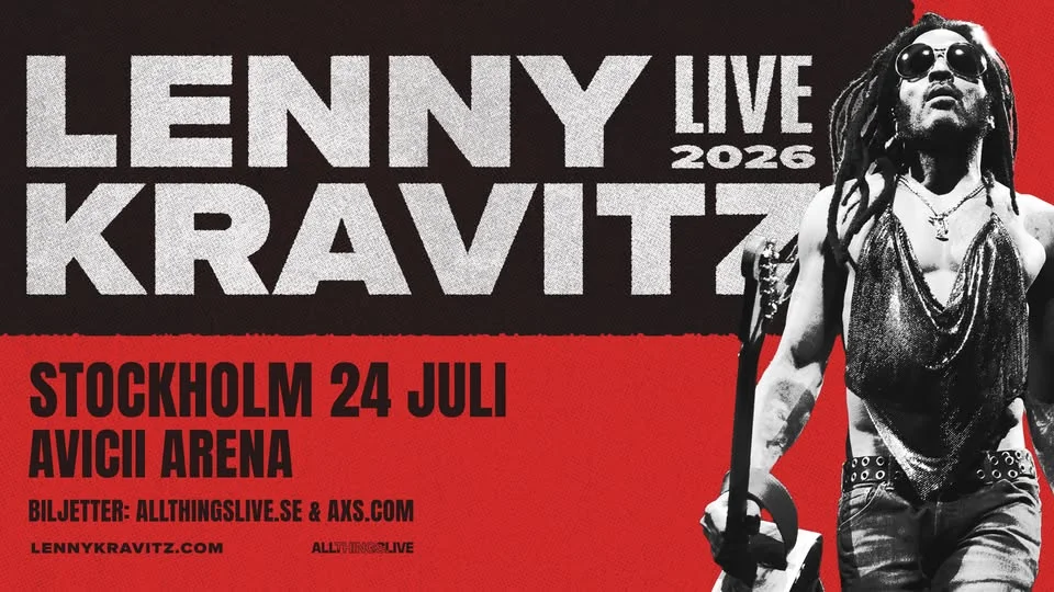 LENNY KRAVITZ LIVE 2026 – AVICII ARENA, STOCKHOLM 24 JULI