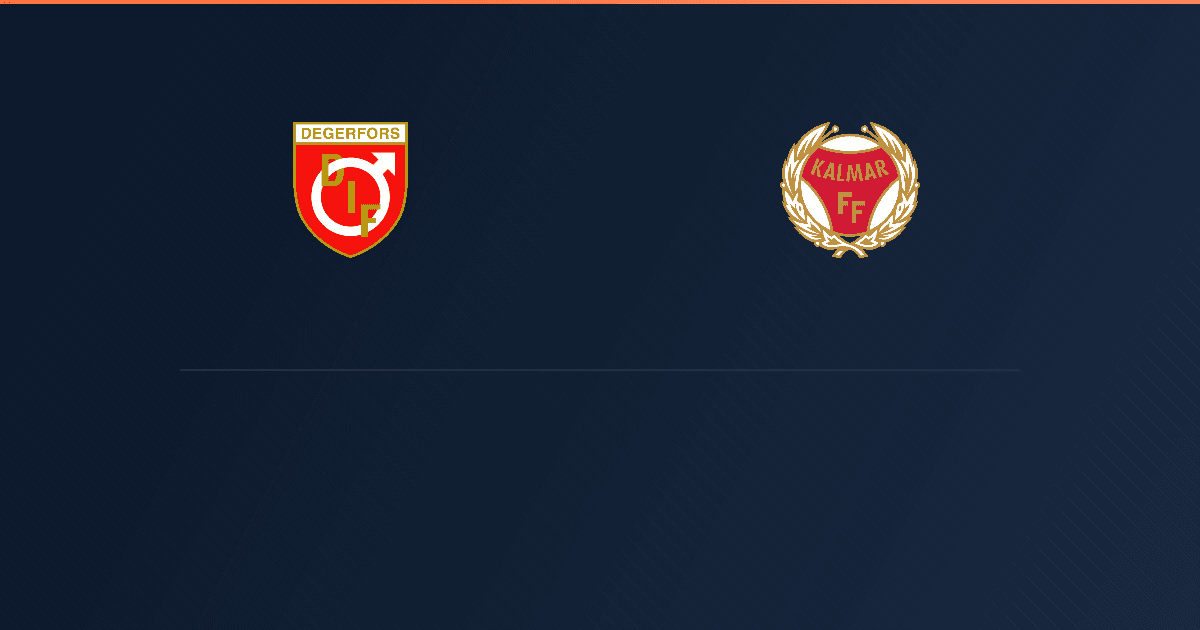 Degerfors vs Kalmar