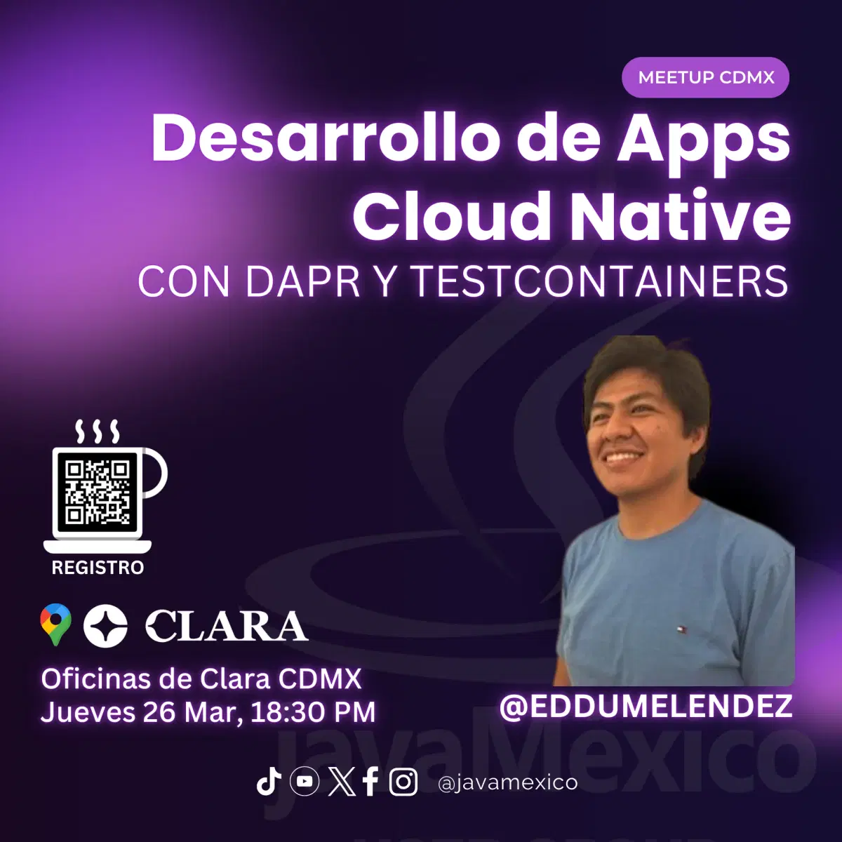 Desarrollo de Aplicaciones Cloud Native usando Dapr y Testcontainers