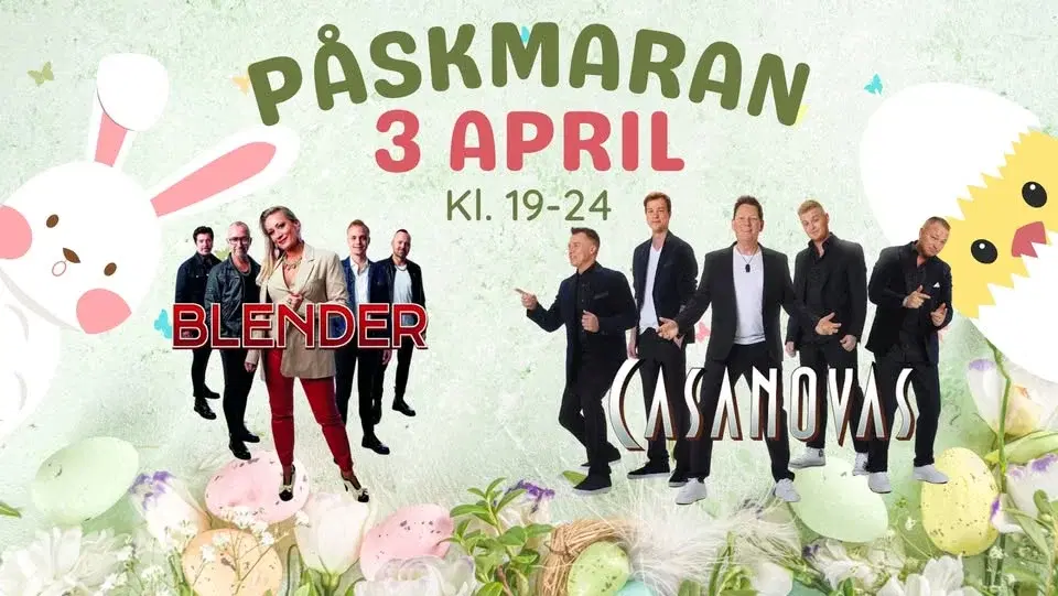Påskmaran - NON-STOP - Blender & Casanovas - Parkhallen, Borås