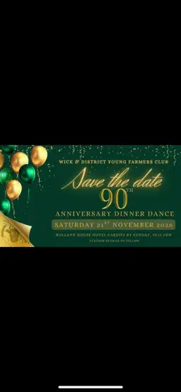 Wick & District YFC 90th Anniversary Dinner Dance