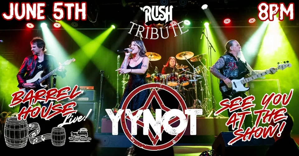 YYNOT (Rush Tribute) at Barrel House Live!