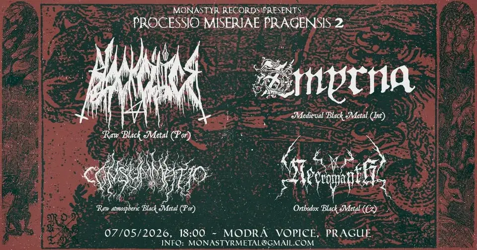 Processio miseriae Pragensis 2: Black Cilice, Zmyrna, Consummatio, Necromanth