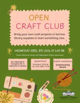Ages 18+ Craft Club