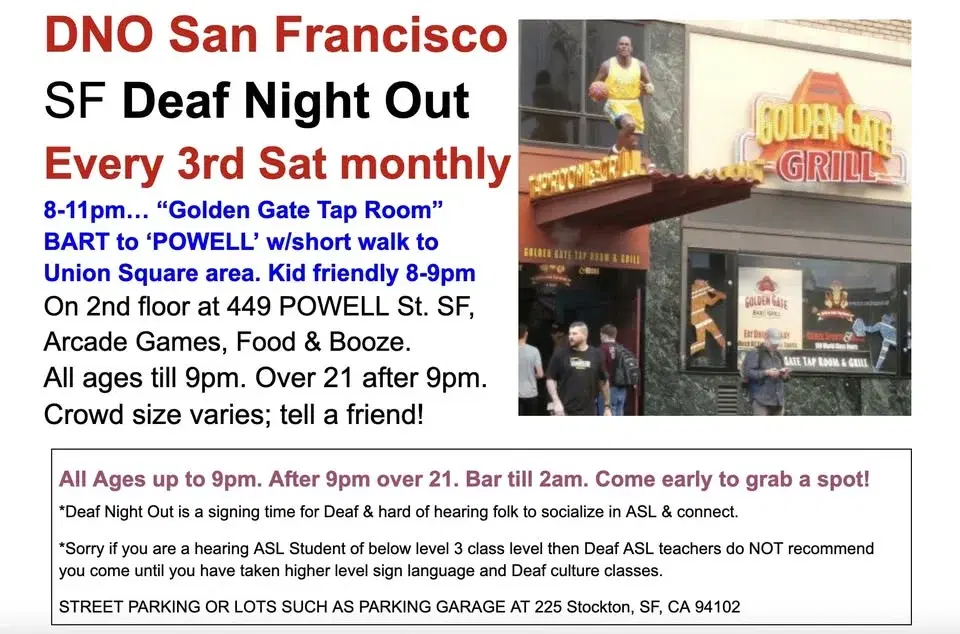DNO SF Deaf Night Out