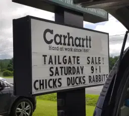 Tailgate Sale!