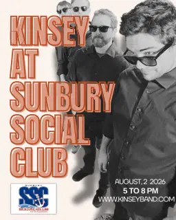 Kinsey at SUNBURY SOCIAL CLUB