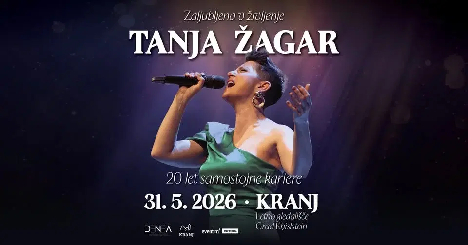 TANJA ŽAGAR – ZALJUBLJENA V ŽIVLJENJE • 31.5.2026 • Letno gledališče Khislstein, Kranj