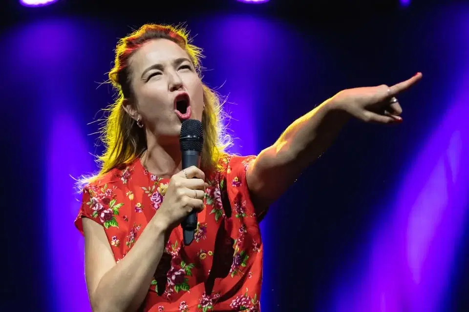 Elin Almén mfl på West side Comedy