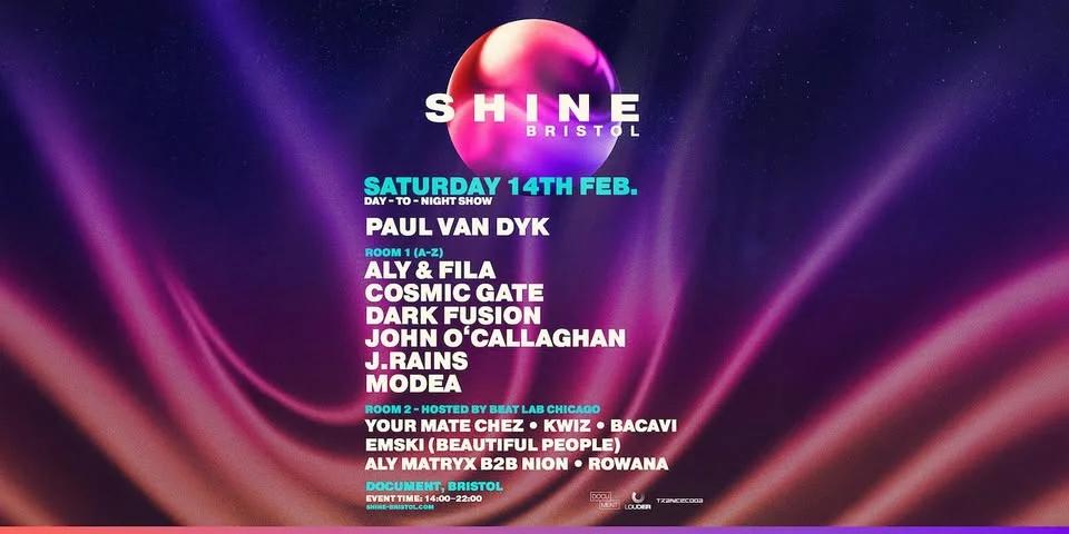 SHINE Bristol: Paul van Dyk & more