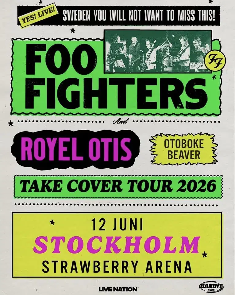 TAKE COVER TOUR 2026 • STOCKHOLM SWEDEN