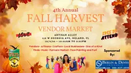 4th Annual Fall Harvest Vendor Market