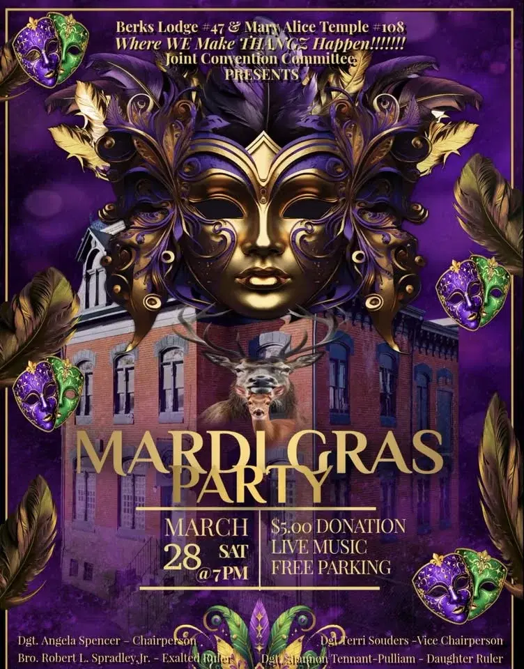 Mardi Gras Party hosted by the Local Joint Convention Committee