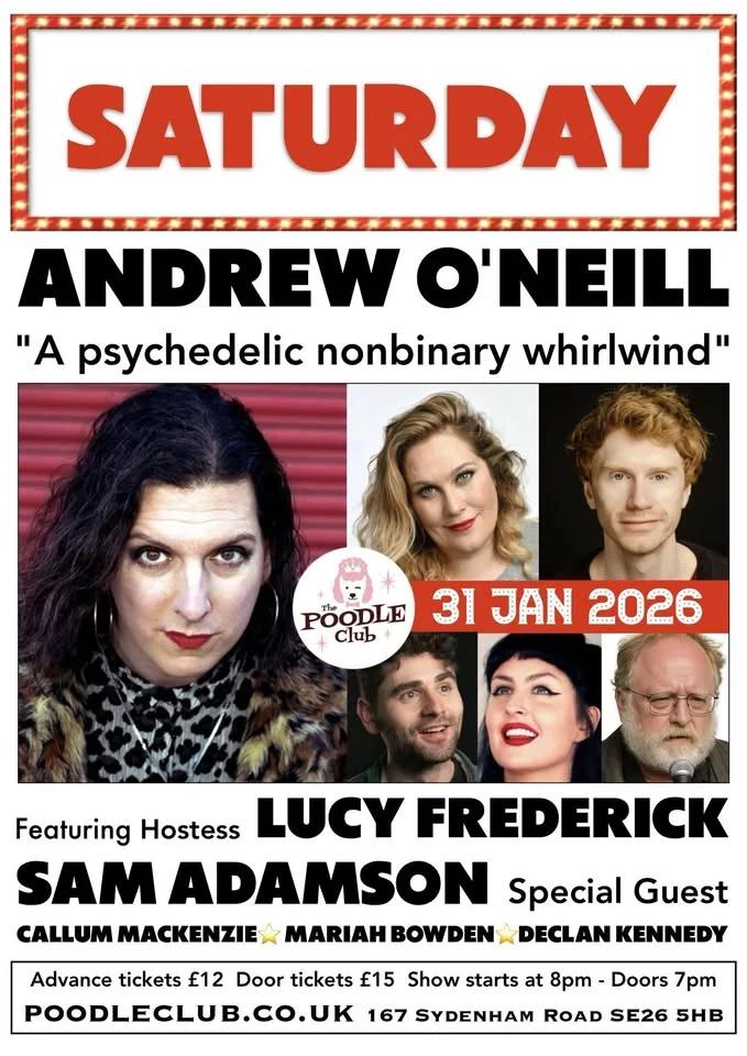 Saturday Comedy with Andrew O'Neill & Friends