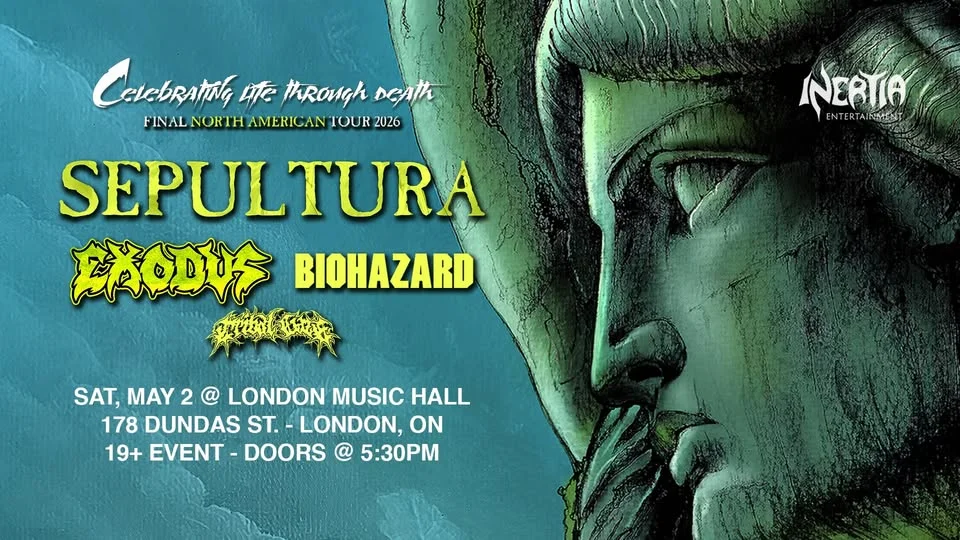 Sepultura - Celebrating Life Through Death Final North American Tour 2 - w/Exodus & Biohazard