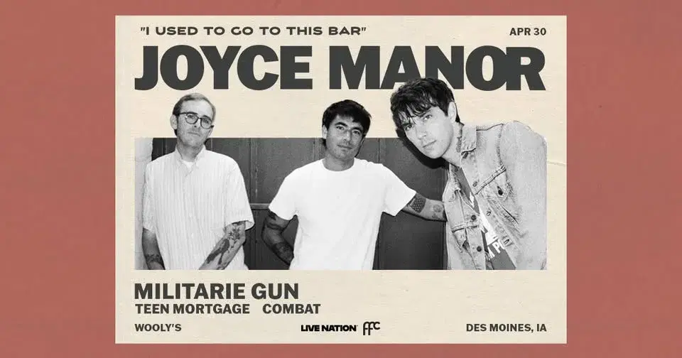 Joyce Manor with Militarie Gun, Teen Mortgage, Combat at Wooly's
