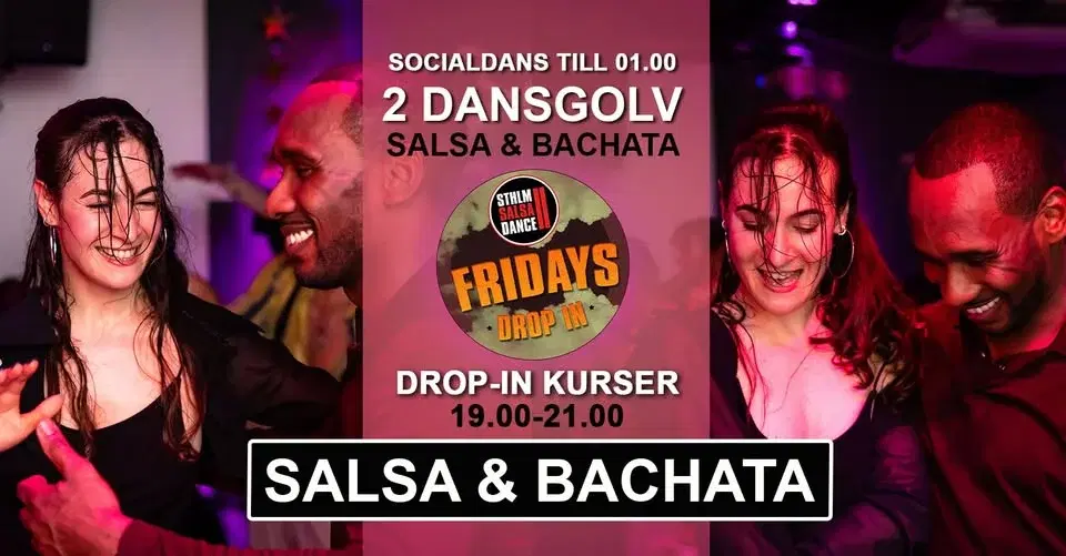 Salsa & Bachata drop-in 27 mars på Stockholm Salsa Dance!