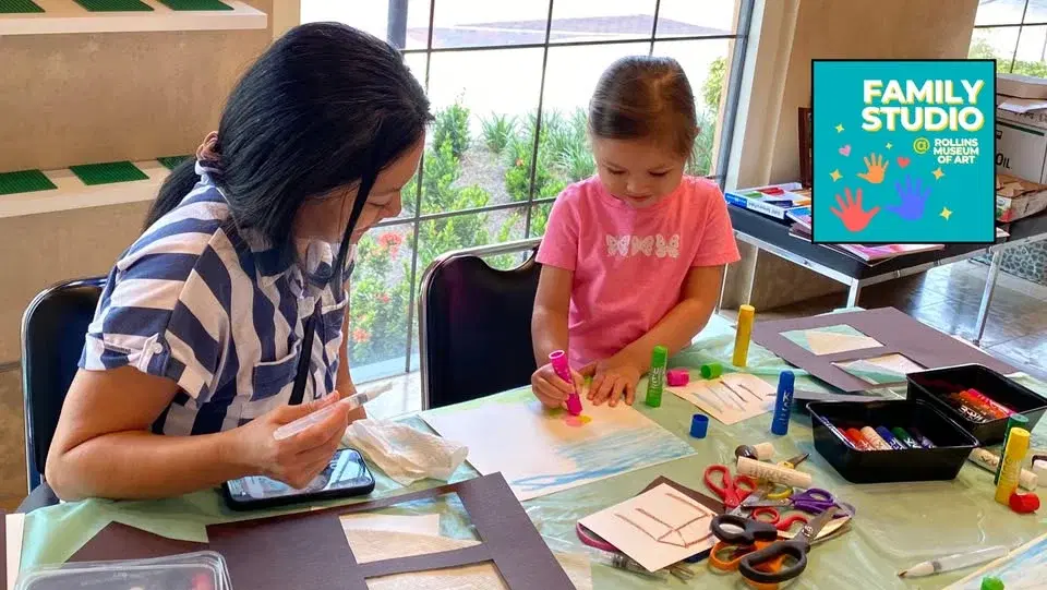Family Studio at Rollins Museum of Art for ages 5-10