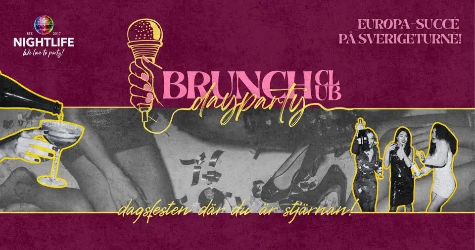 Brunch Club- Bubblande tjejfest i Stockholm