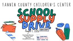 FCCC School Supply Drive